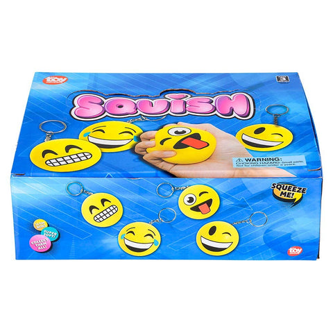 EMOTICON SQUISH BACKPACK CLIP  - LLB Toys