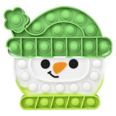 SNOWMAN WINTER HAT BUBBLE POPPERS 6" Christmas - LLB Toys