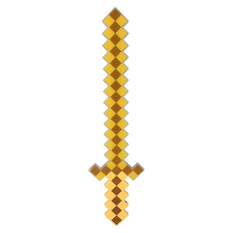 24" Light-Up Gold Pixel Sword- LLB Toys