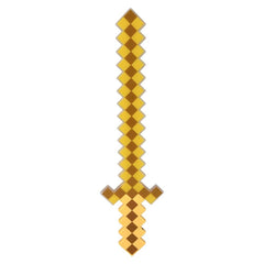 24" Light-Up Gold Pixel Sword- LLB Toys