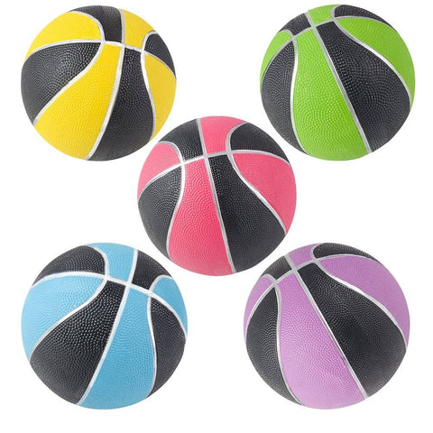 7" NEON/BLACK MINI BASKETBALL MIX LLB kids toys