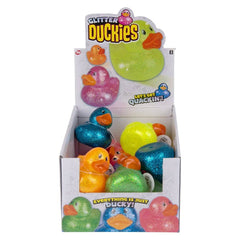 3.75" Glitter Duckies 12ct - LLB Toys