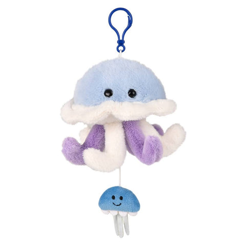 3.5" Mighty Quakes Jelly Fish Backpack Clip - LLB Toys