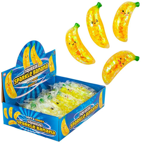 5.5" SQUEEZE SPARKLE BANANA LLB kids toys