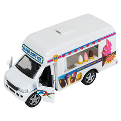 5" DIE-CAST PULL BACK ICE CREAM TRUCK LLB Car Toys