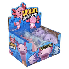 Stretchy Axolotl Hand Puppet 6" LLB Kids Toys