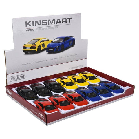 5" DIE-CAST PULL BACK 2020 AUDI R8 COUPE LLB Car Toys