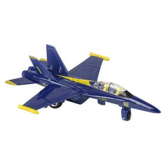 6.5" DIE-CAST PULL BACK F-18 BLUE ANGEL LLB Car Toys