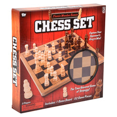 10" WOODEN CHESS SET