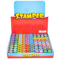 1.4" Plastic Stampers 100ct - LLB Toys