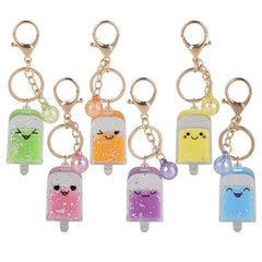 2.5" Kawaii Ice Pop Glitter Clip On 24/Disp- LLB Toys