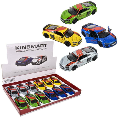 5" Diecast Pull Back 2020 Audi R8 Coupe Livery - LLB Toys