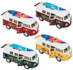 5" DIE-CAST VW BUS WITH SURFBOARD LLB Car Toys