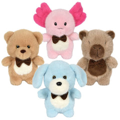10"mink Bow Tie Animals Plush - LLB Toys