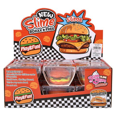 3.2" Cheeseburger Clay Slime 12ct - LLB Toys