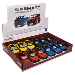 5" Diecast Pull Back 2022 Ford Bronco Open Top LLB Car Toys