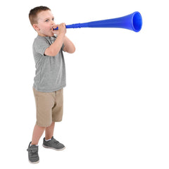 29" BLUE COLLAPSIBLE STADIUM HORN (24/cs) LLB kids toys