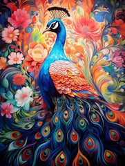 Fantasy Peacock Canvas Wall Art print