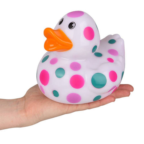 Big Polka Dot Rubber Ducky 6" - LLB Toys