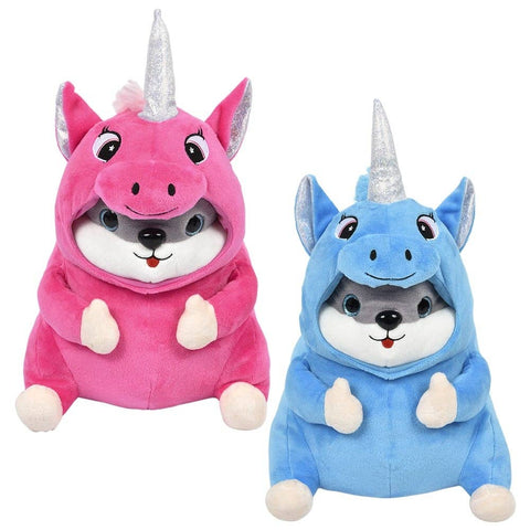 Unicorn Costume Hamster 10in A - LLB Toys