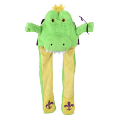 Mardi Gras Alligator Popping Ear Light-Up Hat - LLB Toys