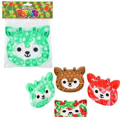 REINDEER BUBBLE POPPERS 6" LLB kids toys Christmas
