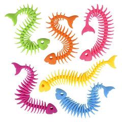 9.25" Fishbone Stretchy String LLB Squishy Toys