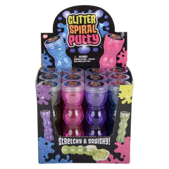 6.25" Spiral Bottle Glitter Putty LLB Slime & Putty