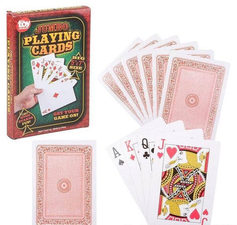Jumbo Playing Cards 5" x 7" - LLB Toys