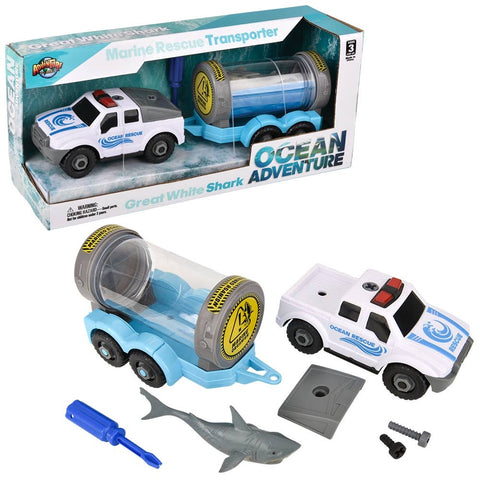 Great White Shark Marine Rescue Transport Set - LLB Toys