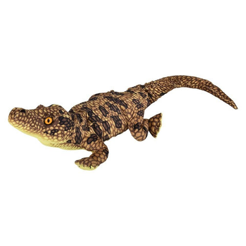30" SUPERSOFT GREEN AND BROWN ALLIGATOR plush LLB Plush Toys