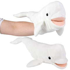15" OCEAN SAFE BELUGA PUPPET LLB Plush Toys