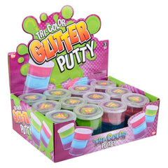 3" TRI COLOR GLITTER PUTTY LLB Slime & Putty