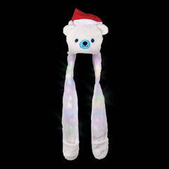 LIGHT-UP CHRISTMAS LONG PAW HAT - LLB Toys