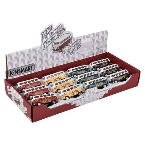 2.5" Diecast  1962 VW Classic Bus/Printng - LLB Toys