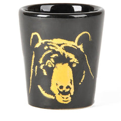 2.5" ETCHED BLACK BEAR SHOT GLASS LLB kids toys