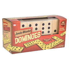 6" JUMBO WOODEN DOMINOES SET LLB kids toys