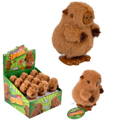 3.33" Wind-Up Fuzzy Capybara 24ct - LLB Toys