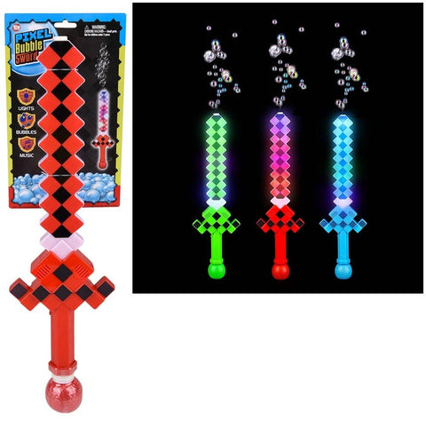 20" Light-Up Pixel Bubble Sword - LLB Toys