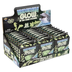 Glow In Dark Aquatic Stickers 24ct - LLB Toys