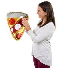 16" plush FLIP SEQUIN PIZZA PILLOW LLB Plush Toys