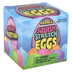 2.5" Squish And Stretch Marbleized Easter Egg  - LLB Toys