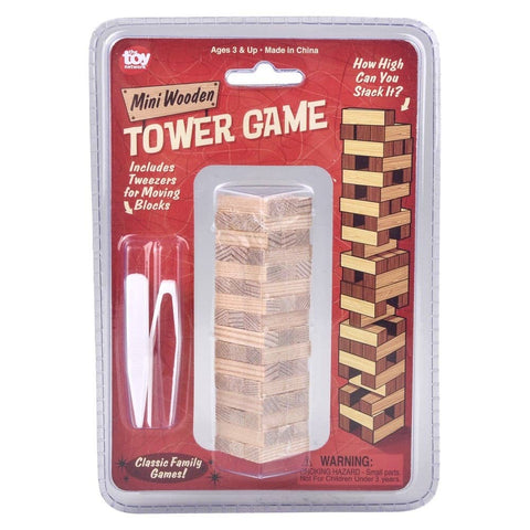 MINI TUMBLING TOWERS GAME 3.75" LLB Blocks -kids Baby