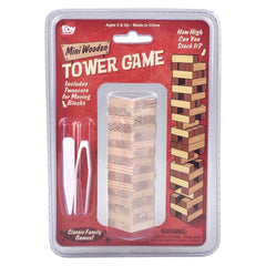 MINI TUMBLING TOWERS GAME 3.75" LLB Blocks -kids Baby