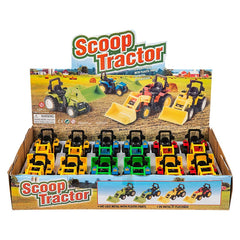 6" DIE-CAST SCOOP TRACTOR LLB Car Toys