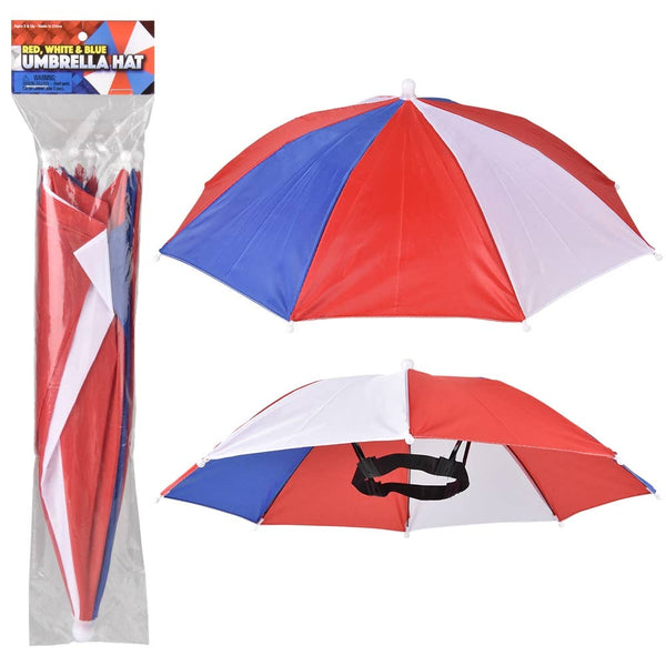 Red, White, And Blue Umbrella Hat 20
