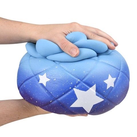 JUMBO SQUISH PINEAPPLE GALAXY MIX 10" LLB Squishy Toys