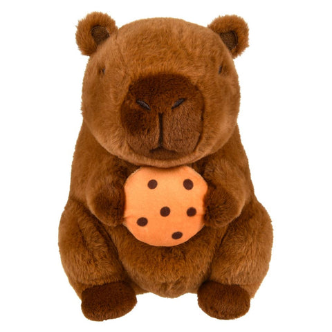 10" Capybara Holding Food Plush - LLB Toys