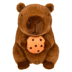 10" Capybara Holding Food Plush - LLB Toys