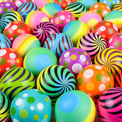 3" INFLATED VINYL BALL MIX - Inflatable Toy - LLB Toys